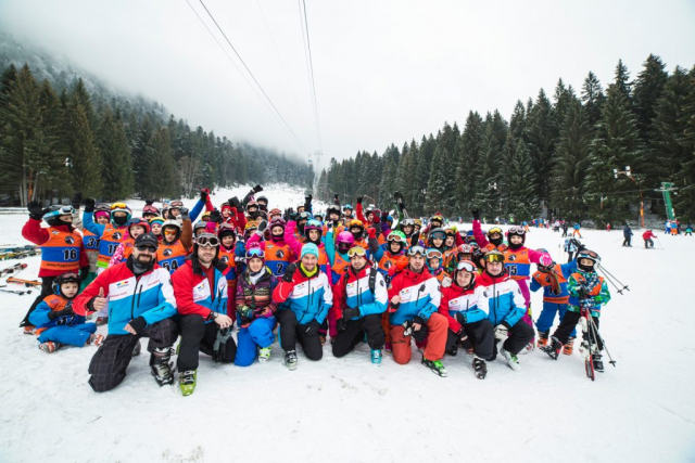 Grup tabara de ski Poiana Brasov