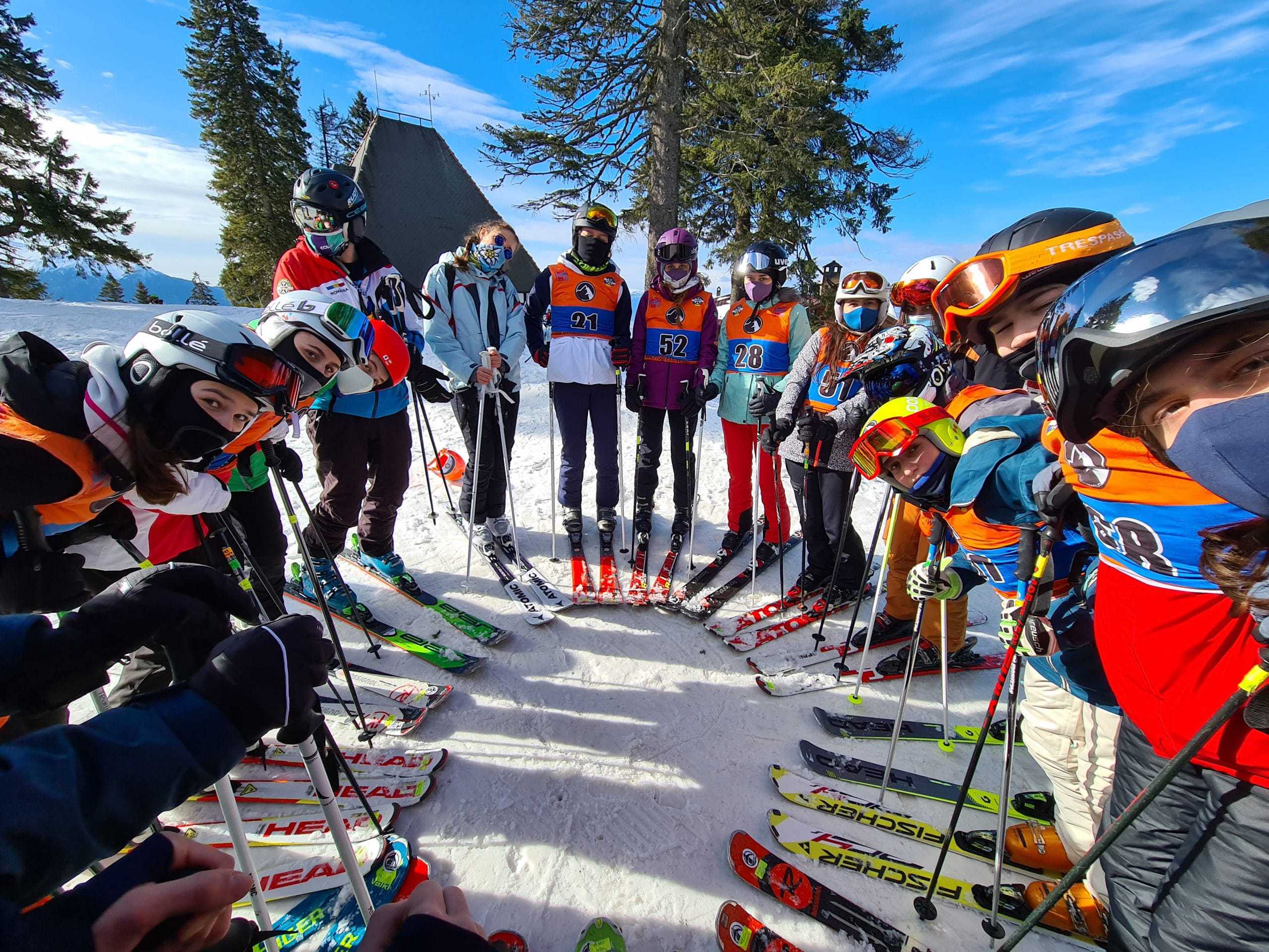 Adolescentii la ski